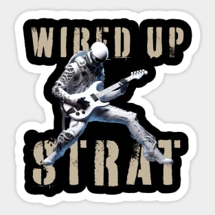 Alien Guitarist Sticker